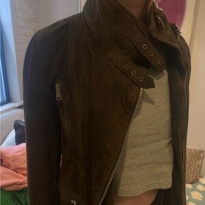 Suede AllSaints Moto Jacket